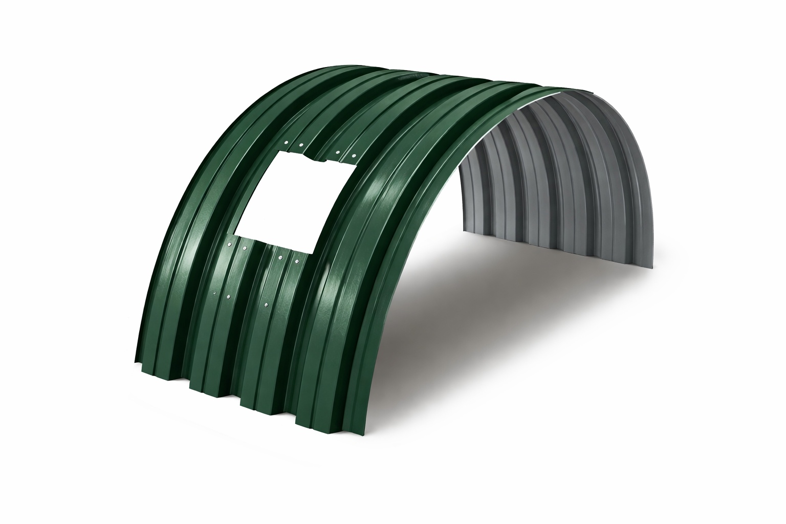 Укрытие конвейеров из арочного профнастила МП35ПГ в Санкт-Петербурге и Ленинградской области